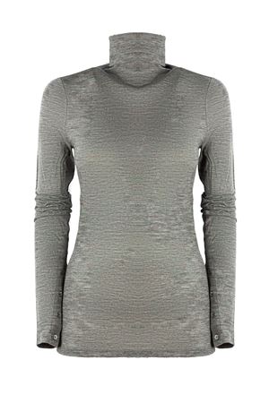 Top a collo alto in misto lana grigio SEMI COUTURE | Y5WJ23X920